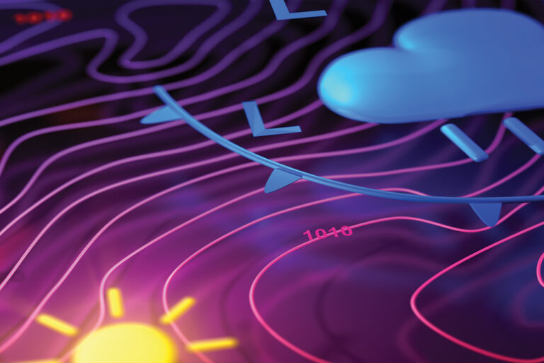illustration showing weather forecast